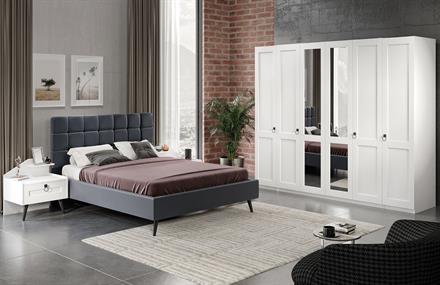 New Dobrev Yatak Odası Takımı Beyaz