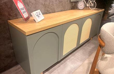 OUTLET - AVC - Latrell Retro Yemek Odası Takımı + TV Ünitesi + Kitaplık + Orta Sehpa + Yan Sehpa