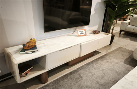 OUTLET - BDZ - Calviro Yemek Odası Takımı + Tv Ünitesi + Orta + Yan Sehpa