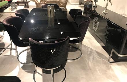 OUTLET - İMS - Velvet Yemek Odası Takımı + Tv Ünitesi + Büyük Orta Sehpa+ Küçük Orta Sehpa+ Yan Sehpa