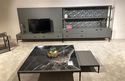 OUTLET - MOB - Liset Yemek Odası Takımı + Tv Ünitesi + Sehpalar