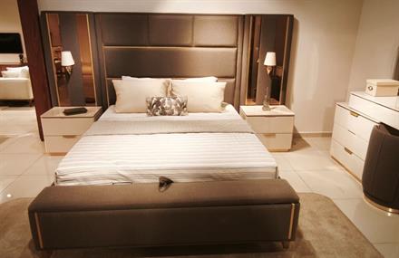 OUTLET - KÇK - Lemis Yatak Odası Takımı Köşe Dolaplı Çamaşırlıklı