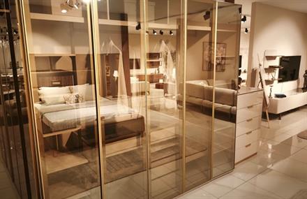 OUTLET - KÇK - Lemis Yatak Odası Takımı Köşe Dolaplı Çamaşırlıklı