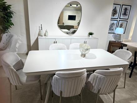 OUTLET - MOB - Kaje Yemek Odası Takımı + TV Ünitesi + Orta Sehpa Seti