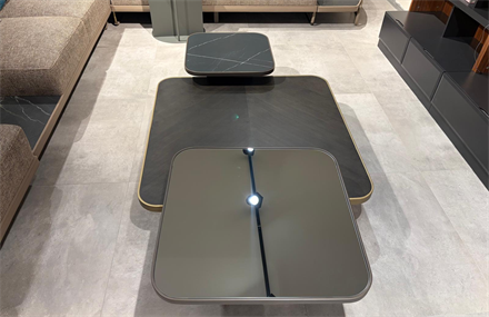 OUTLET-MSK2- Ezila 3lü Orta Sehpa Seti + C Sehpa