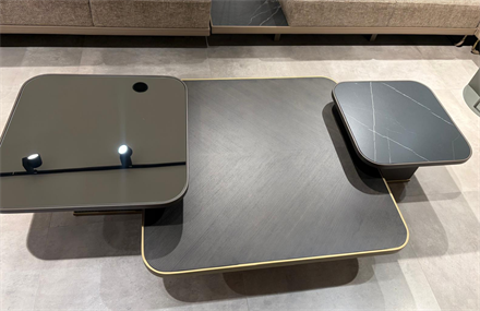 OUTLET-MSK2- Ezila 3lü Orta Sehpa Seti + C Sehpa