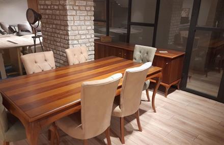 OUTLET-AVC-Barok Yemek Odası Takımı + Tv Sehpası