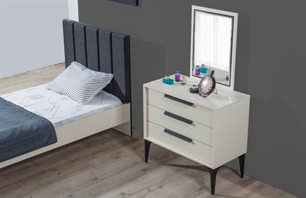 Prana Ayışığı Başlıklı Bazalı Karyola 100x200