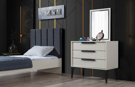 Prana Ayışığı Başlıklı Bazalı Karyola 100x200