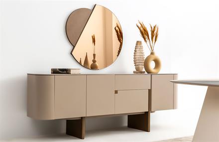 Riley Bej Yemek Odası Takımı Bronz