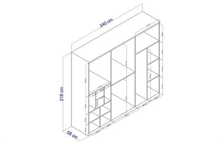 Selja 6 Kapaklı Dolap