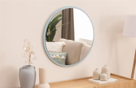 Yeşil Mdf Yuvarlak Ayna 60x60 cm ENGC-DF-175