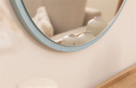 Yeşil Mdf Yuvarlak Ayna 70x70 cm ENGC-DF-176