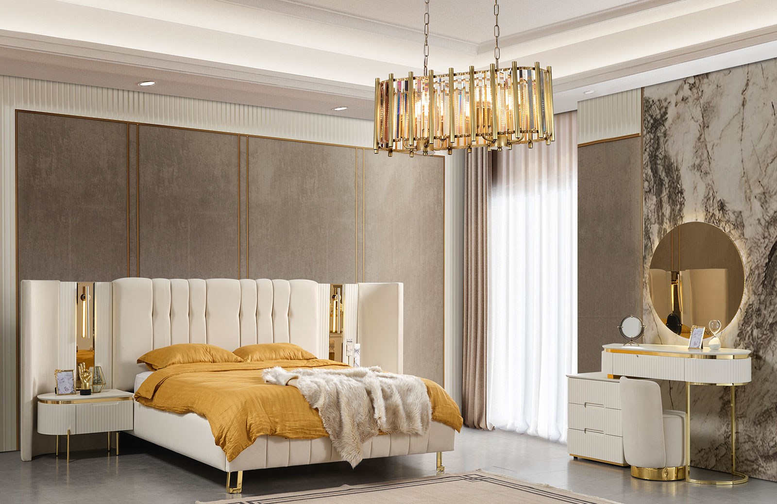 Perla Luxury Plus Yatak Odası Takımı | Engince Mobilya