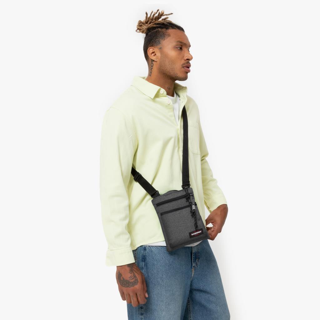 Eastpak Rusher Black Denim Ask l Omuz Cantas EK08977H