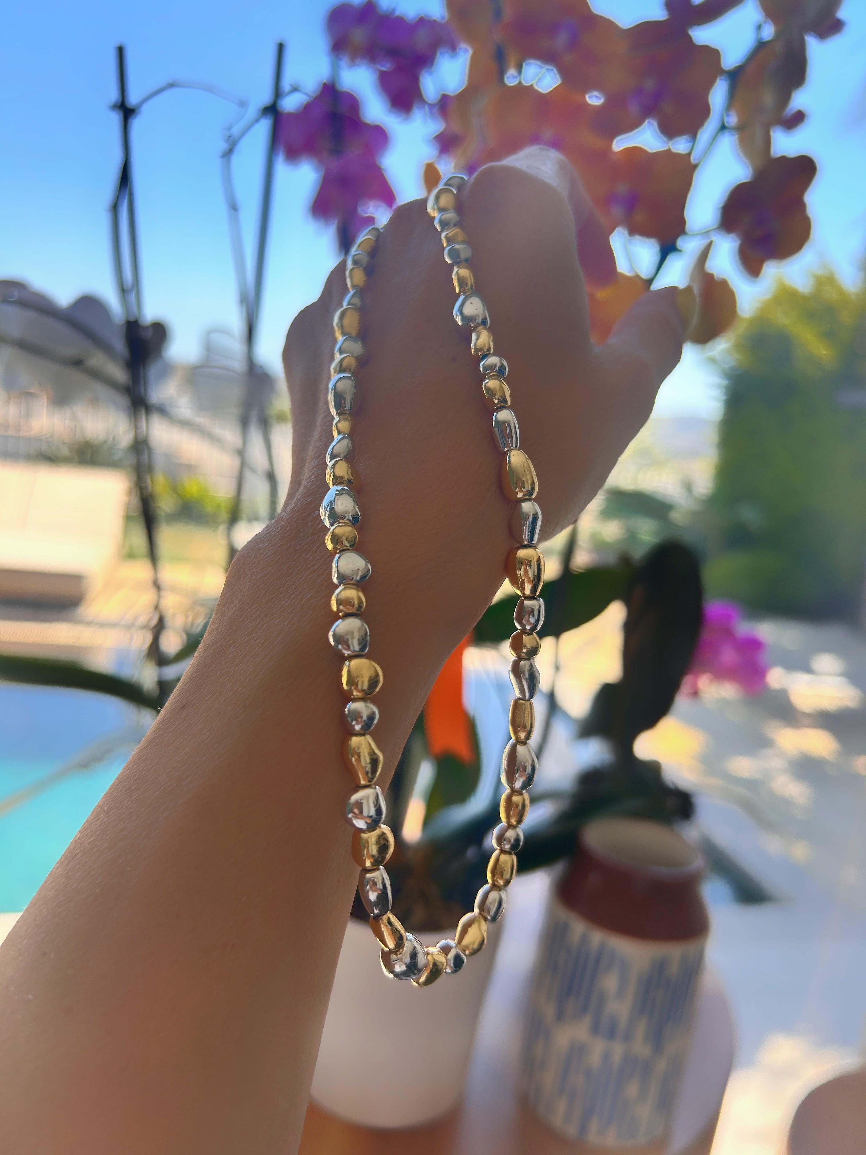 Bujiteri KolyeLa Merv GOLD GÜMÜŞ MİX KOLYE  GOLD GÜMÜŞ MİX KOLYE 
