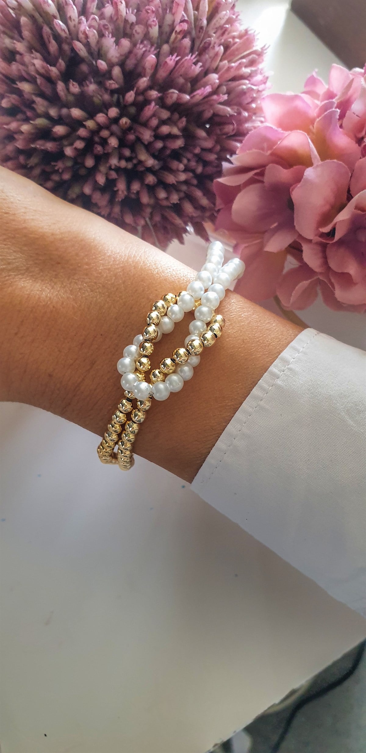 BİLEKLİKLa MervGOLD INCI BRACELET GOLD INCI BRACELET 