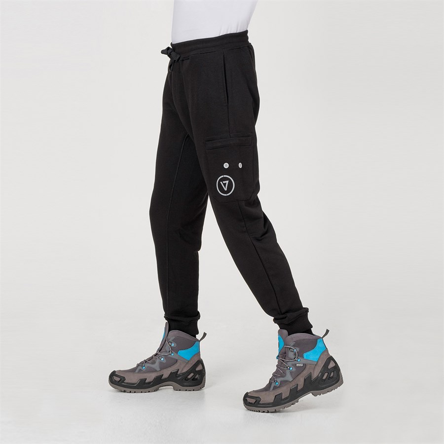 V-Clutch Hybrid Jogger Siyah Pantolon