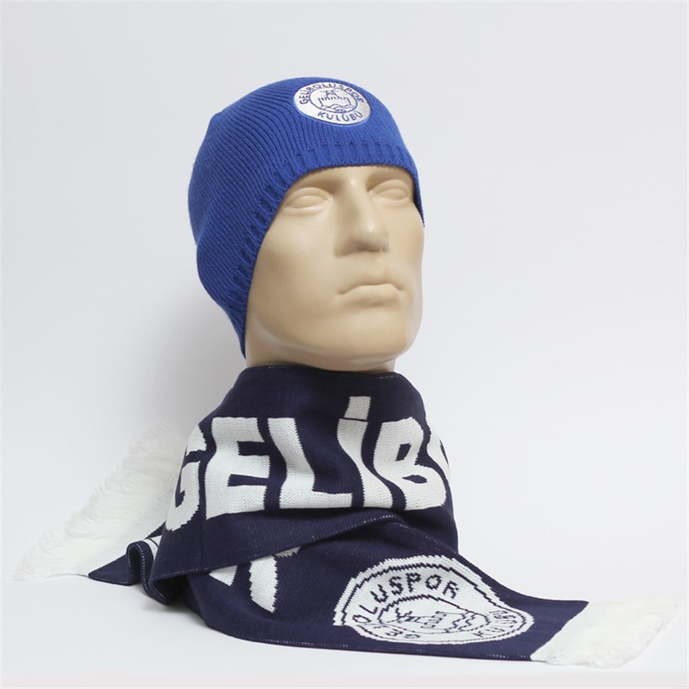 Gelibolu Spor Lisanslı Atkı Bere Takımı [Lacivert Atkı]