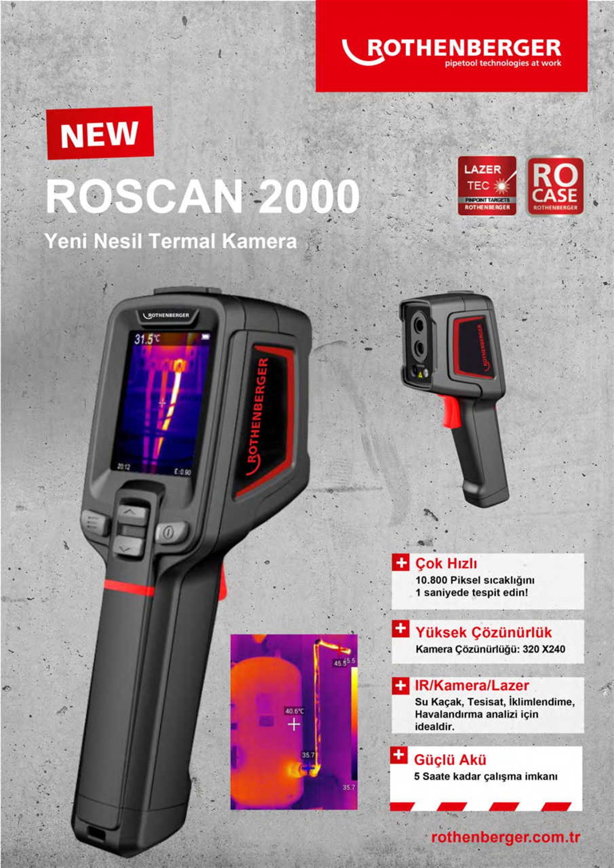 Rothenberger Roscan 2000 Termal Kamera