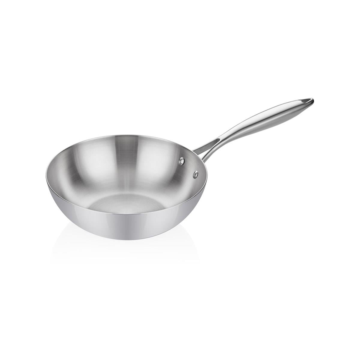 Altınbaşak Elit Multi Metal Çelik Wok Tava 24Cm