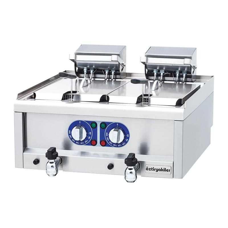 ÖZTİRYAKİLER 600 SERİ SET ÜSTÜ FRİTÖZ ELEKTRİKLİ 60*60*26