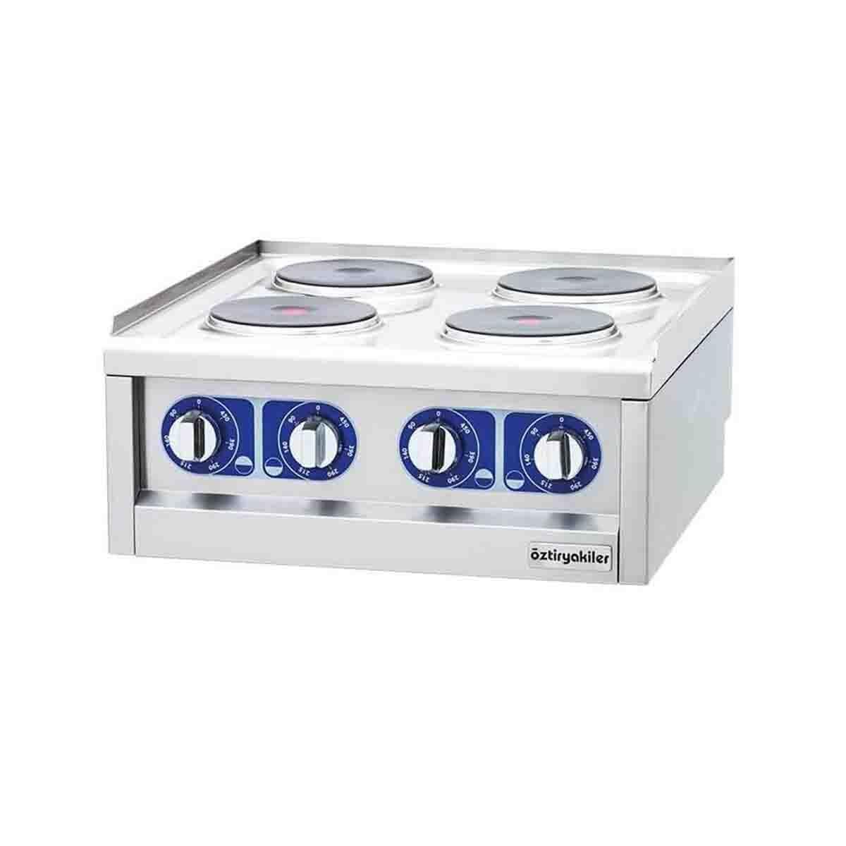 Öztiryakiler 600 Seri Set Üstü Ocak Dörtlü Elektrikli 60*60*26