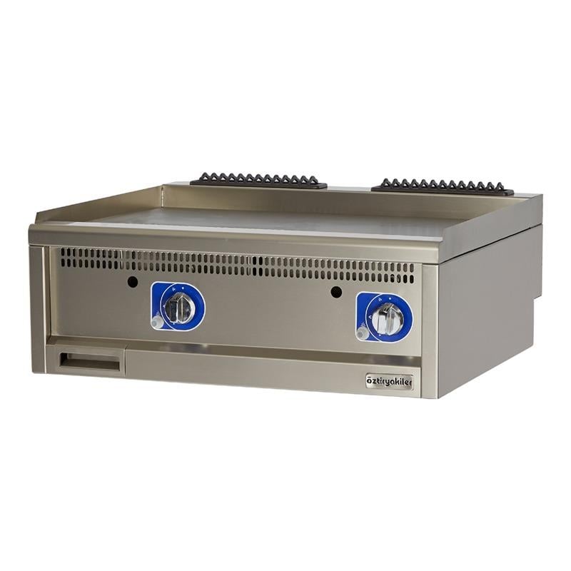 ÖZTİRYAKİLER 700 SERİ SET ÜSTÜ GRİLL PLATE OLUKLU GAZLI 80*70*30
