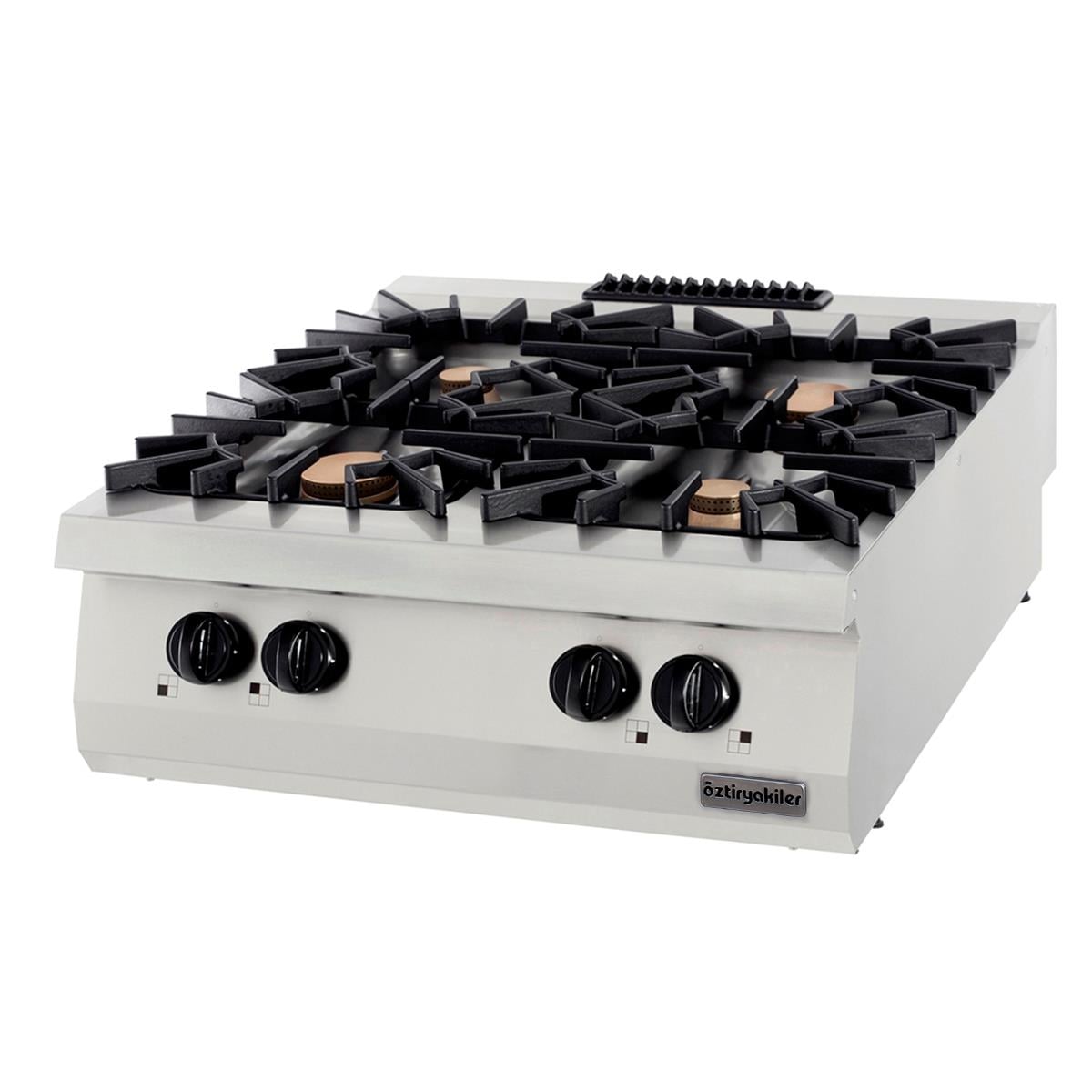 ÖZTİRYAKİLER 900 SERİ SET ÜSTÜ DÖRTLÜ OCAK GAZLI 80*90*30 (4x10=40 kW)