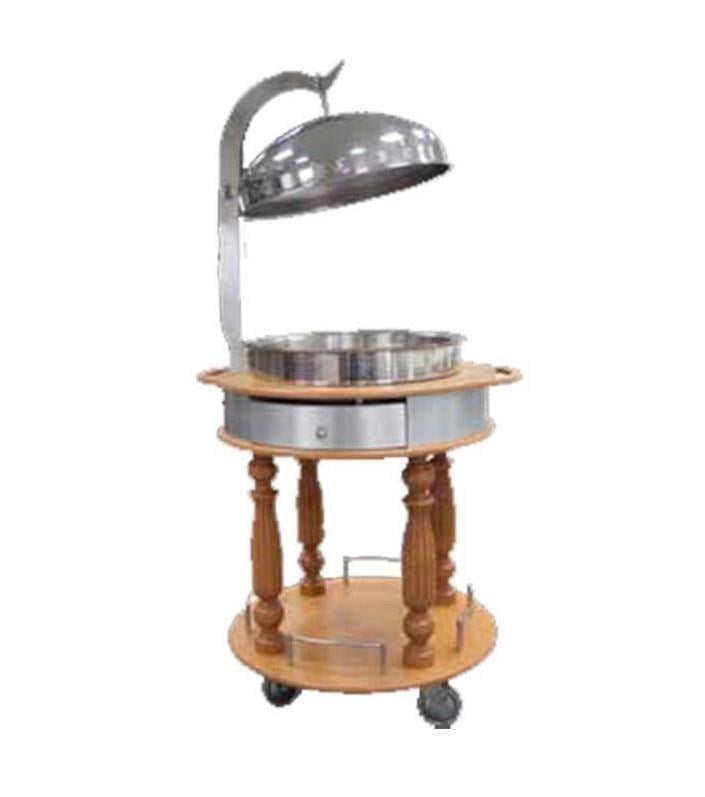 ÖZTİRYAKİLER CHAFING DISH SERVIS ARABASI   Ø60