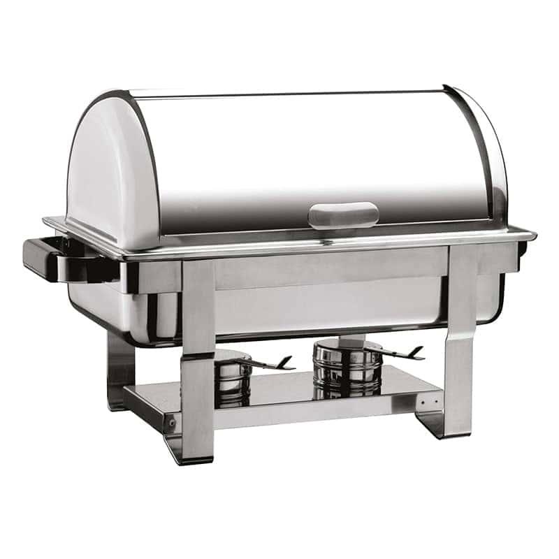ÖZTİRYAKİLER CHAFING DISH YEKPARE ROLLTOP KAP.İÇİÇE GEÇEN AYAK KIZAKLI, E.ISITICI YOK