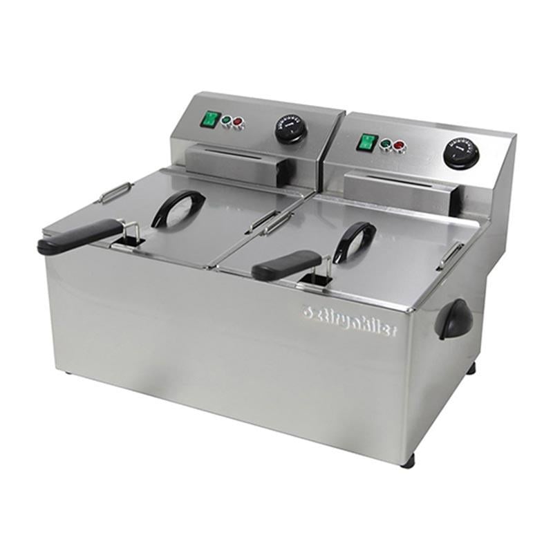 ÖZTİRYAKİLER FRİTÖZ ELEKTRİKLİ 2*8 LİTRE 3+3 KW EF8D