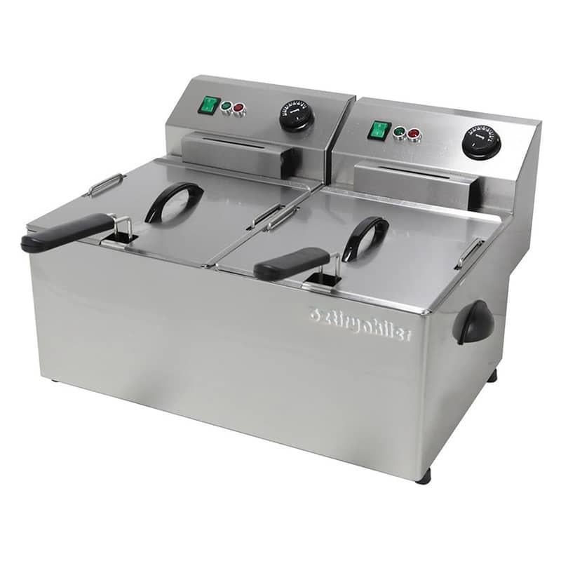 ÖZTİRYAKİLER FRITOZ ELEKTRIKLI 2*8 LİTRE TRIFAZE 12 KW EF8DS
