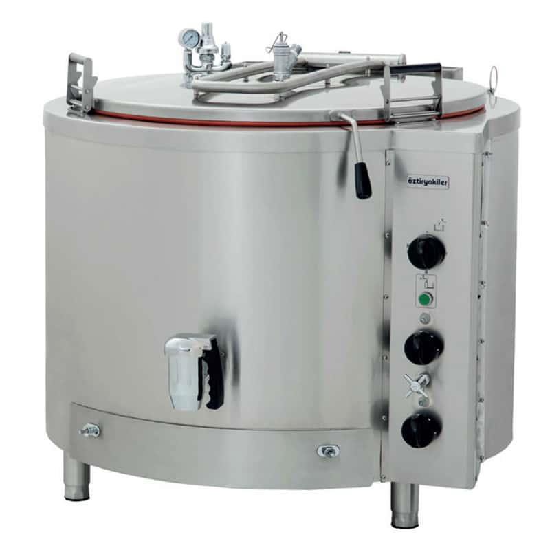 ÖZTİRYAKİLER KAYNATMA TENCERESI INDIREKT GAZLI 400 LT.-SABIT MODEL