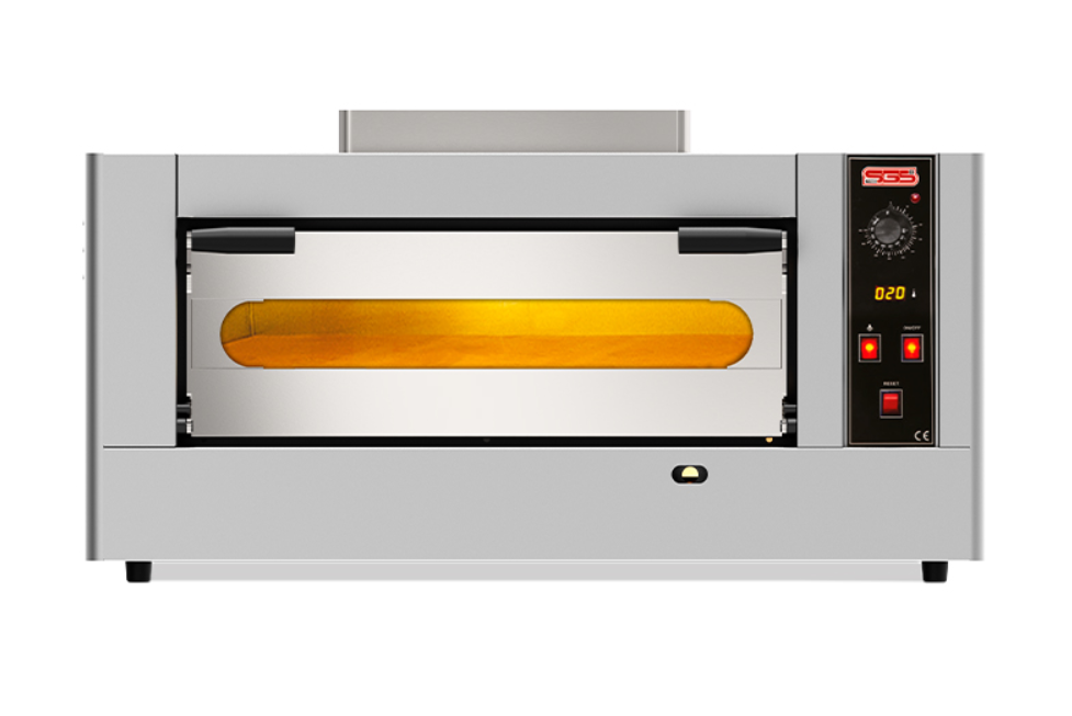 Sgs Gazlı Pizza Fırını (4 Pizza Çap 30cm-İç Ölçü 62x62)
