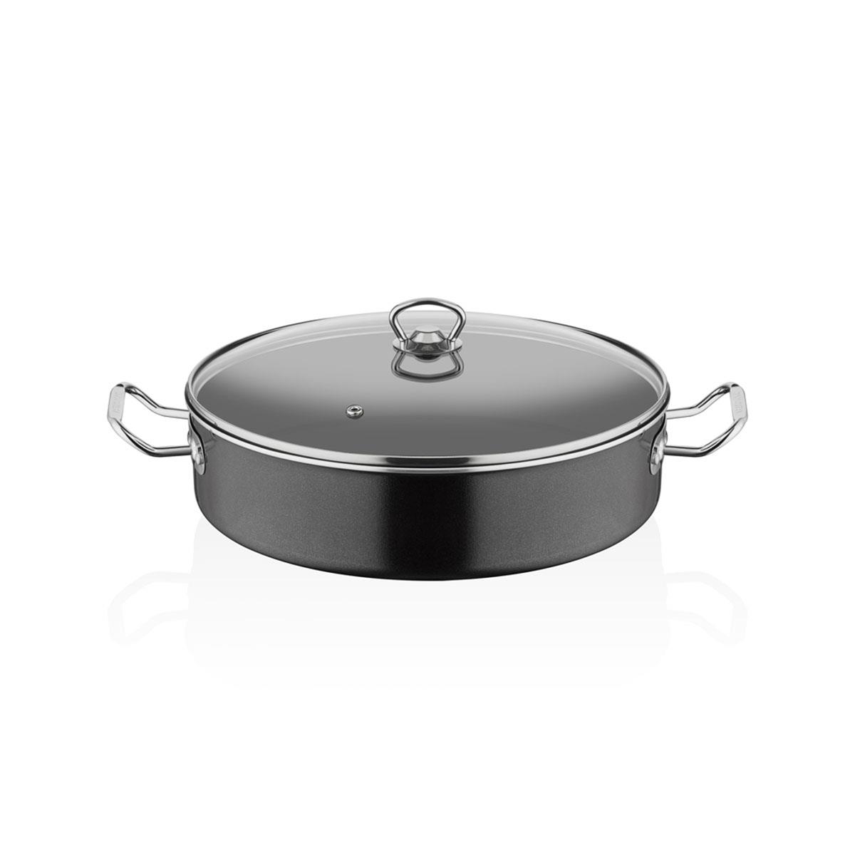 Altınbaşak Mega Basık Tencere Granit 40 Cm