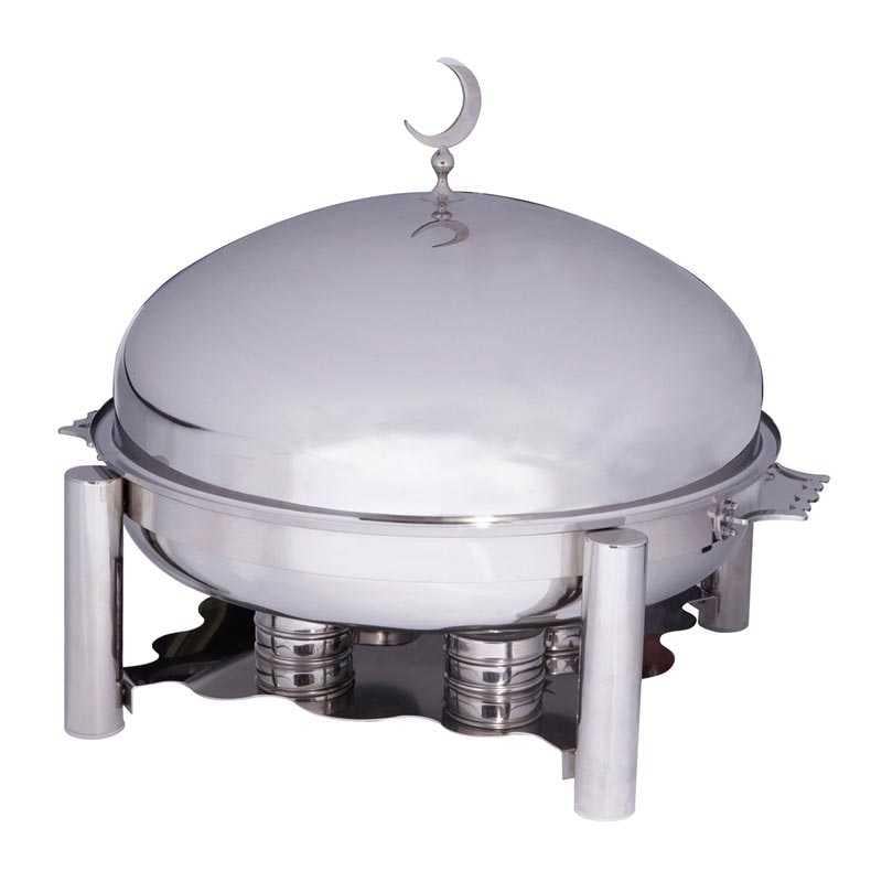 CHAFING DISH YUVARLAK 60 CM KAPAK ORTADOGU MODEL