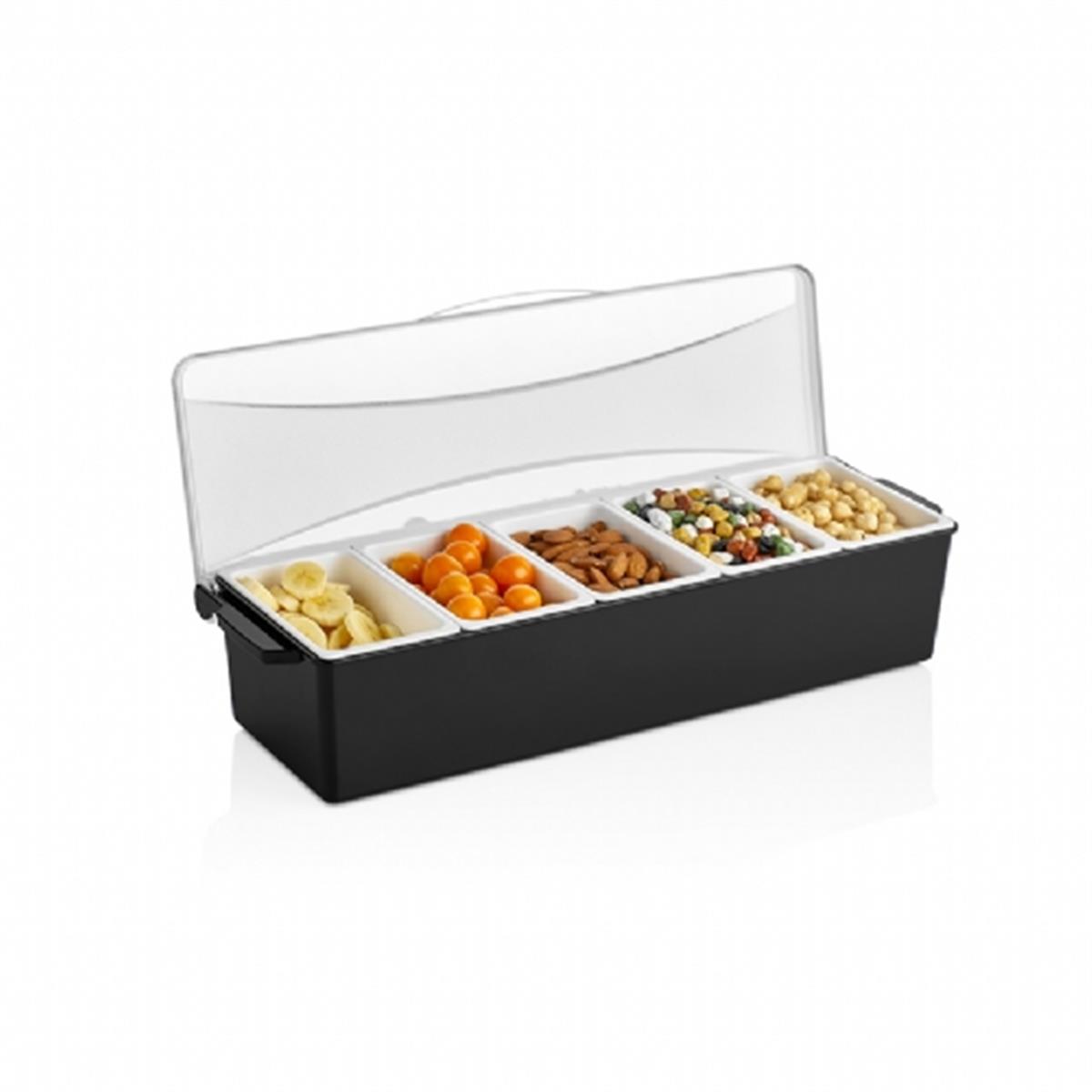 Gastro Kapaklı Sunumluk Siyah 5 Li
