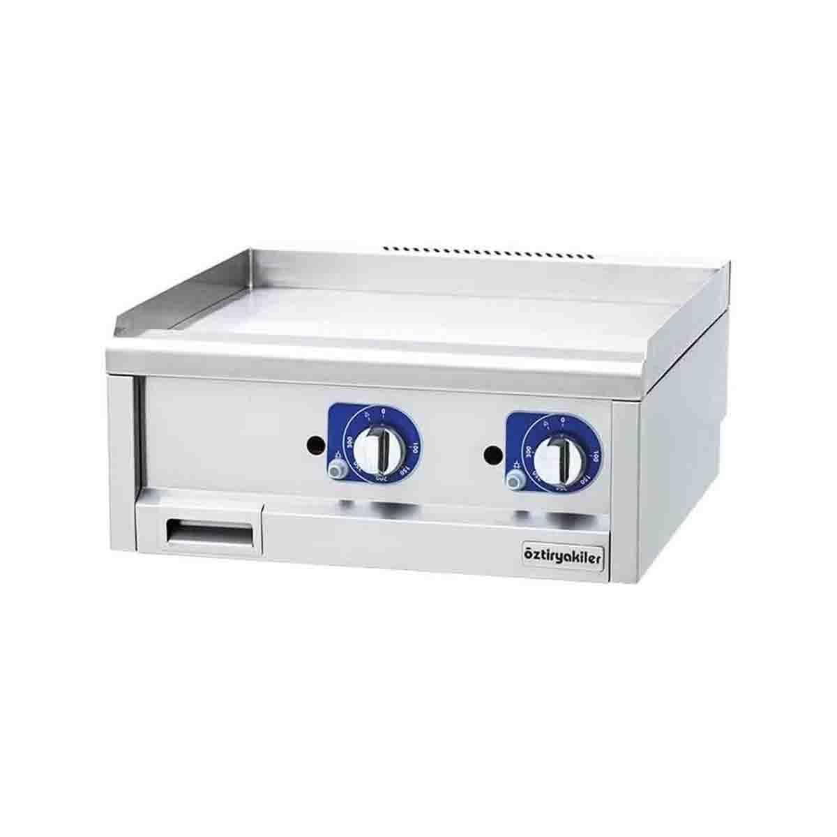 Öztiryakiler 600 Seri Set Üstü Grill Plate Düz Elektrikli 60*60*26