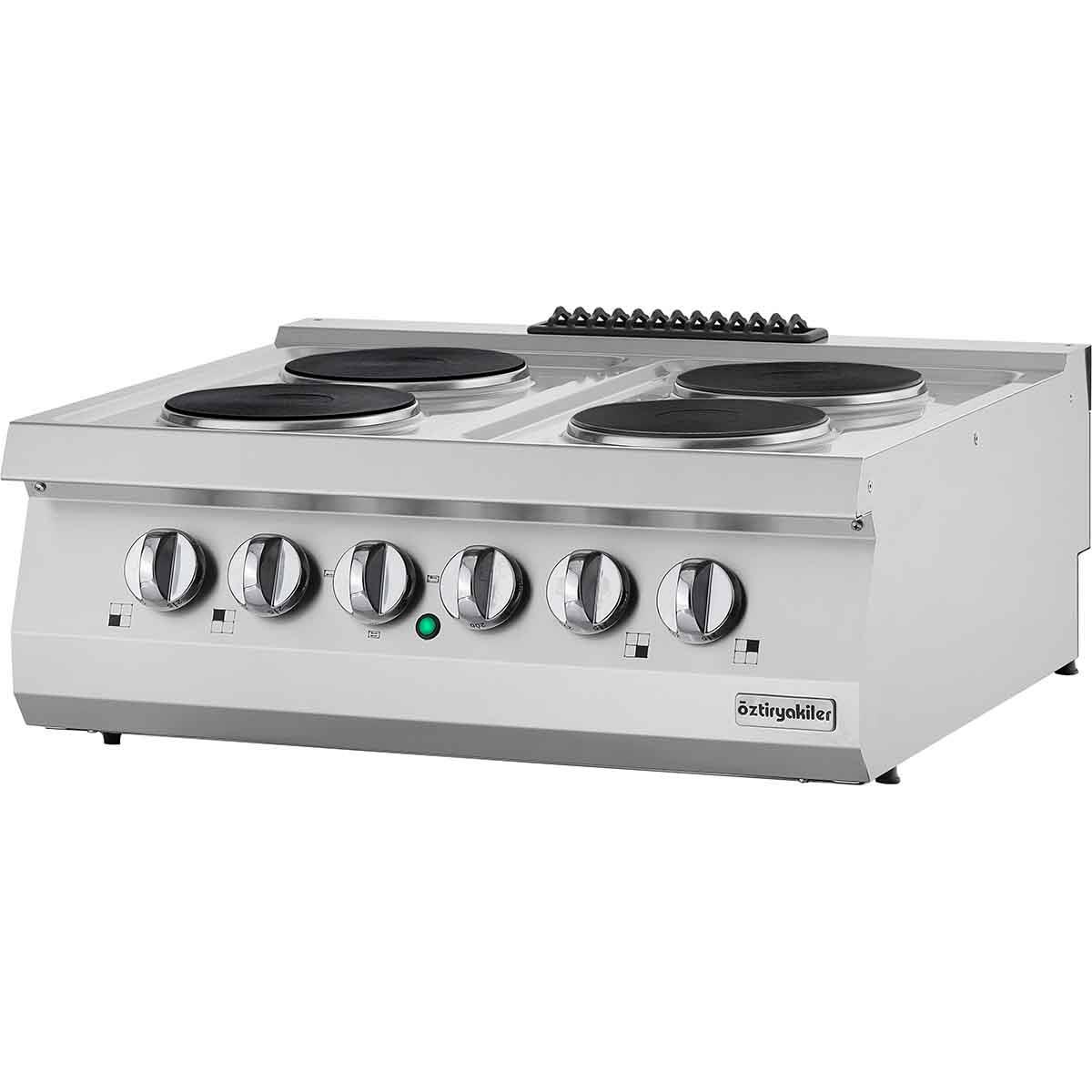 ÖZTİRYAKİLER 700 SERİ SET ÜSTÜ DÖRTLÜ OCAK ELEKTRİKLİ 80*70*30