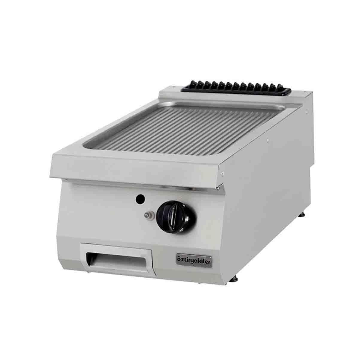 Öztiryakiler 700 Seri Set Üstü Grill Plate Oluklu Gazlı 40*70*30
