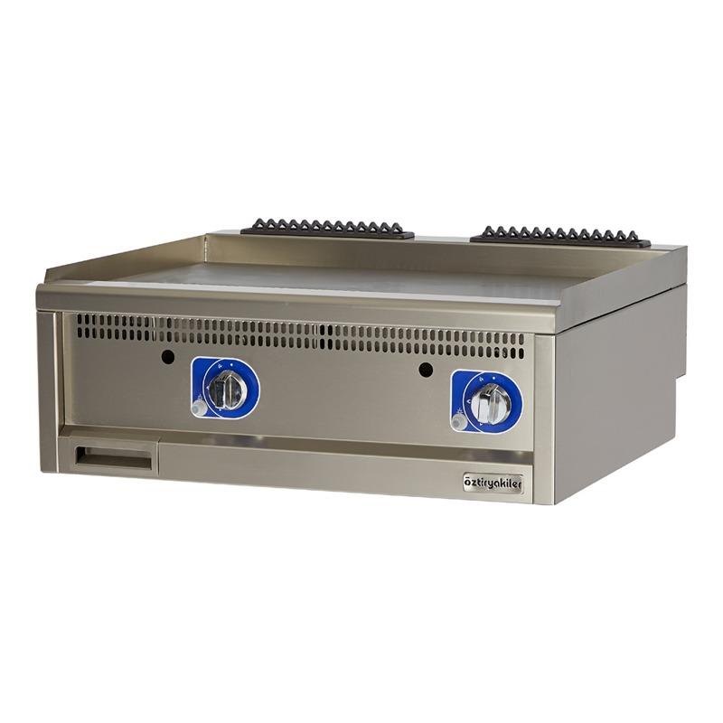 ÖZTİRYAKİLER 700 SERİ SET ÜSTÜ GRİLL PLATE OLUKLU GAZLI 80*70*30