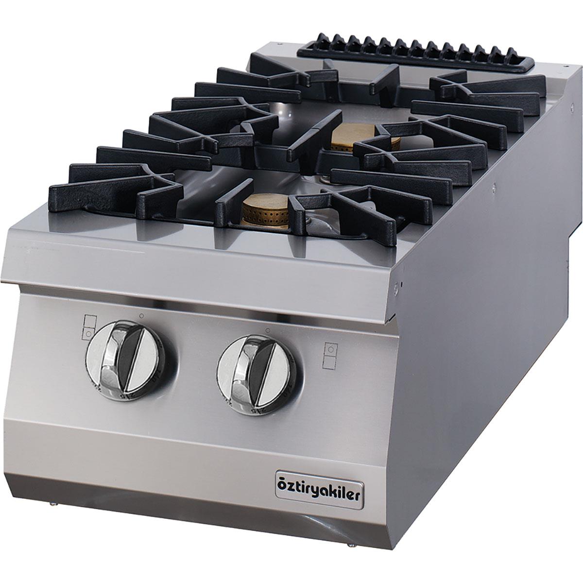 ÖZTİRYAKİLER 900 SERİ SET ÜSTÜ İKİLİ OCAK GAZLI 40*90*30 (6+10=16 kW)