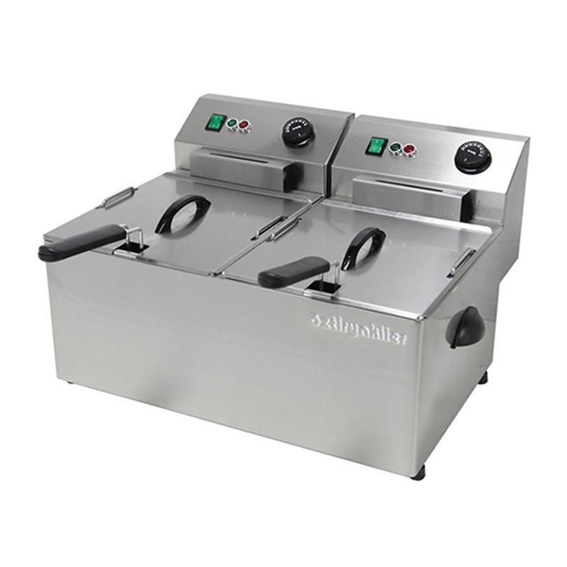 ÖZTİRYAKİLER FRİTÖZ ELEKTRİKLİ 2*8 LİTRE 3+3 KW EF8D