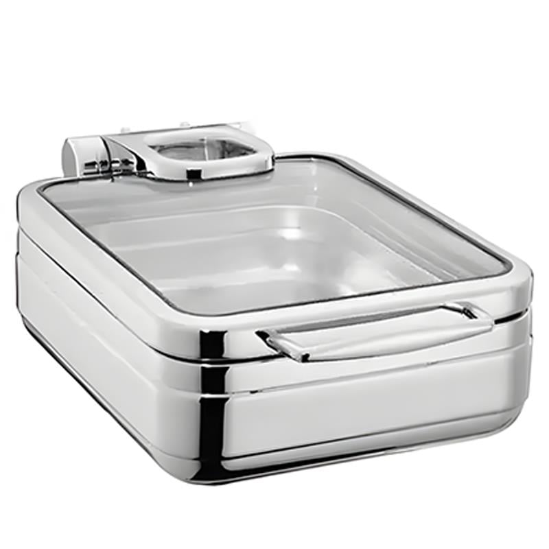 ÖZTİRYAKİLER LUX CHAFİNG DİSH HİDROLİK CAM KAPAK KARE 4L 1/2 GN