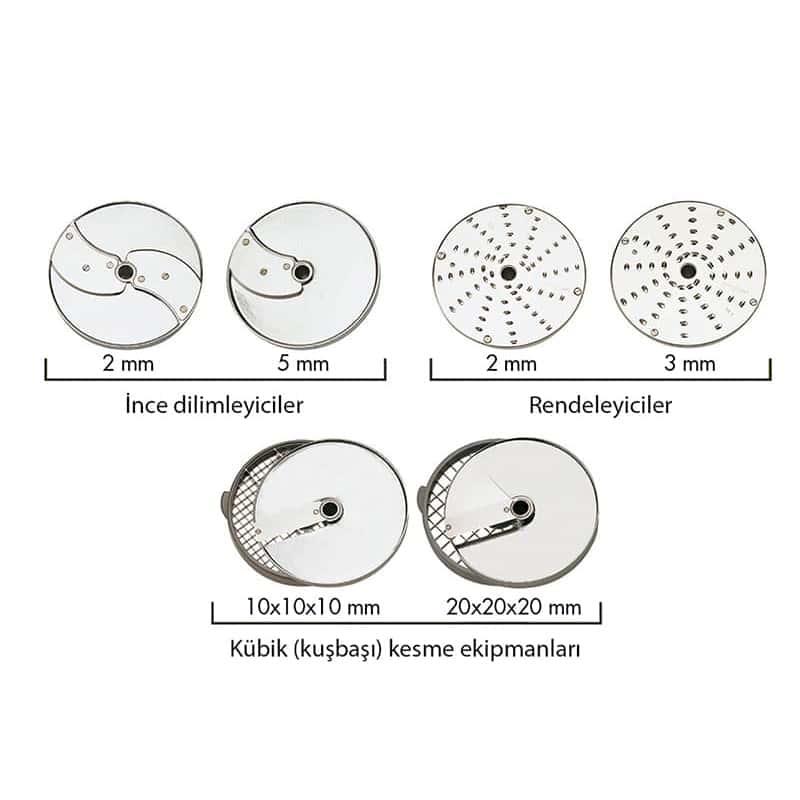 ÖZTİRYAKİLER ROBOT COUPE 8 BICAKLI  DISK SETI