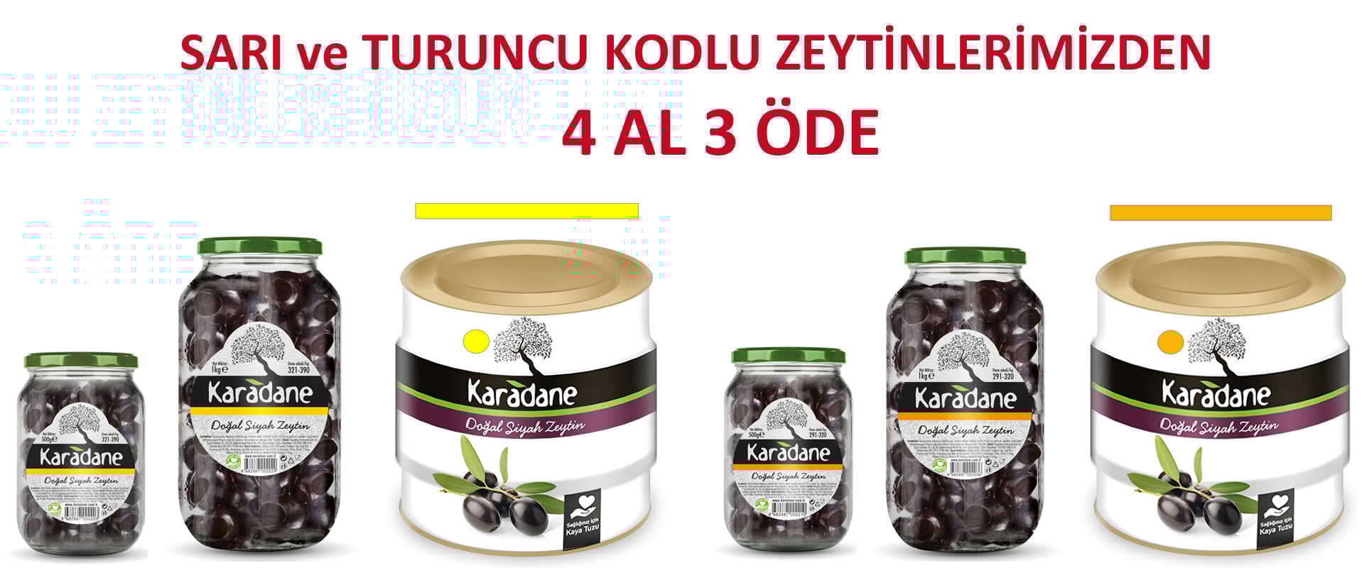 Sarı ve Turuncu 4 Al 3 Öde Kampanya