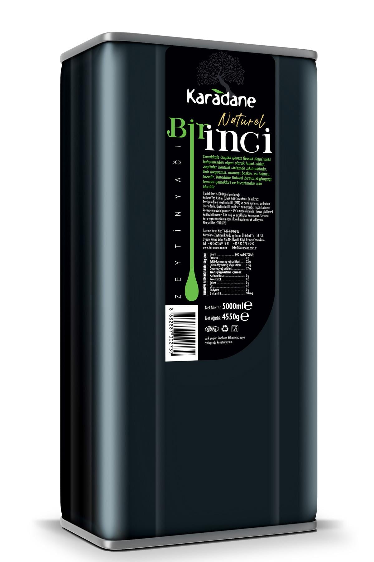 Naturel Birinci Zeytinyağı 5L Teneke