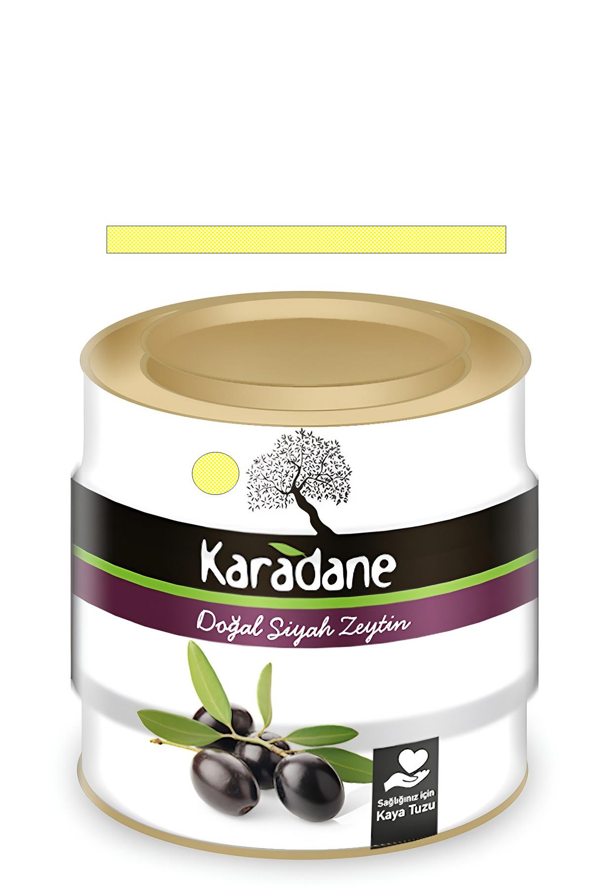 Doğal Kurutulmuş Siyah Zeytin SARI PÖTİKARE 1.8kg Teneke 