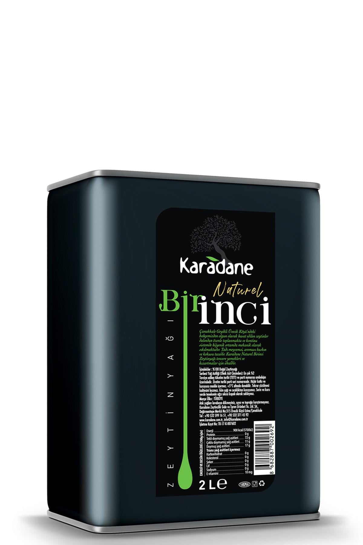Naturel Birinci Zeytinyağı 2L Teneke
